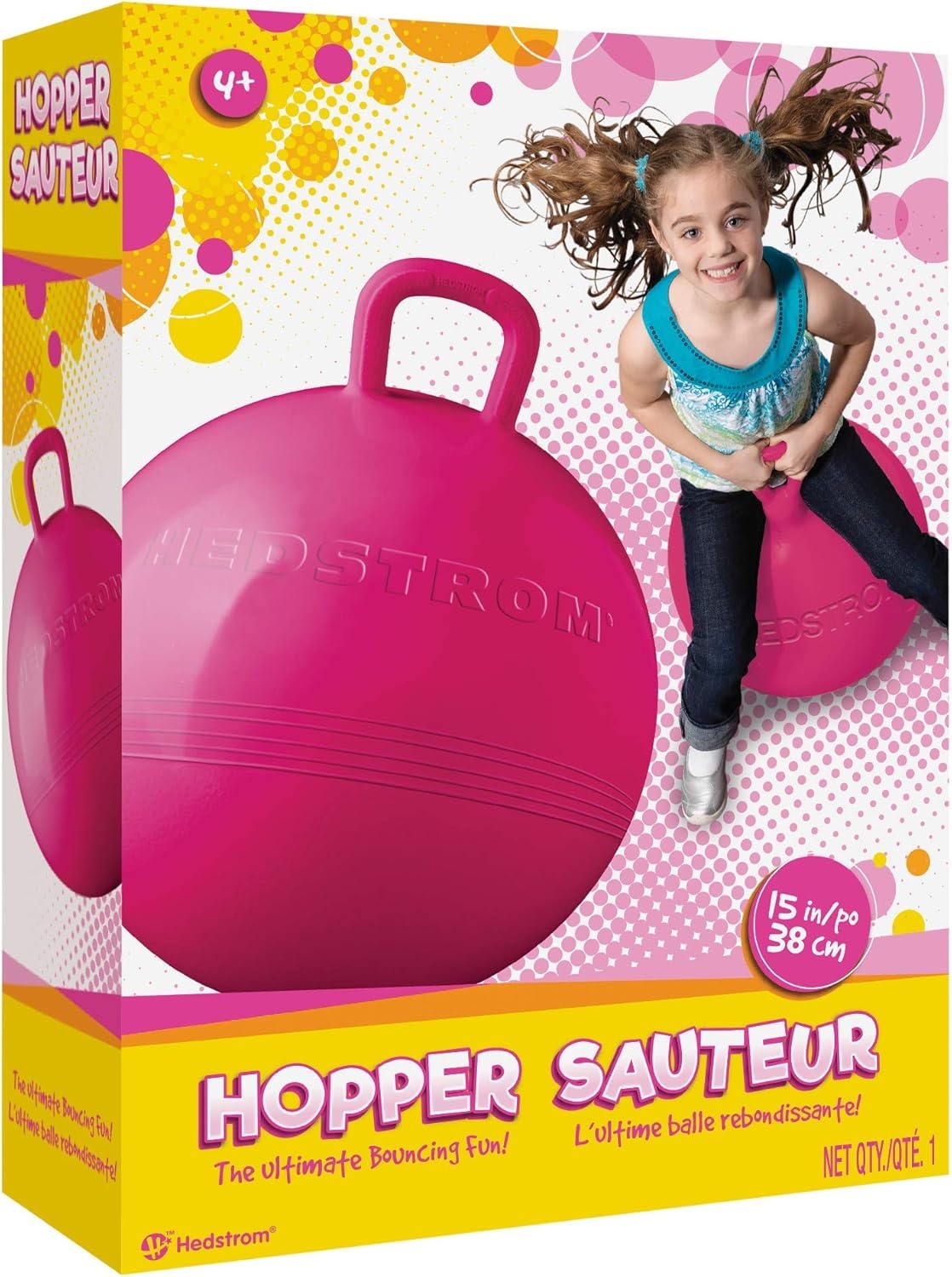 Hedstrom Pink Hopper Ball, 15 Inch(Pink)