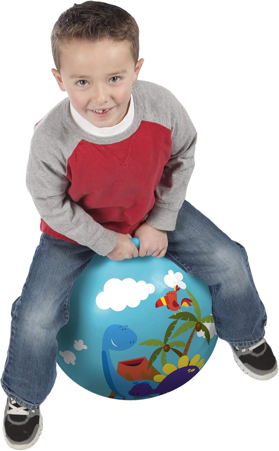 Hedstrom Hopper Ball, Hopping Ball, Jumping Ball, Flowers, 18 Inch(Dinosaurs) - view 2