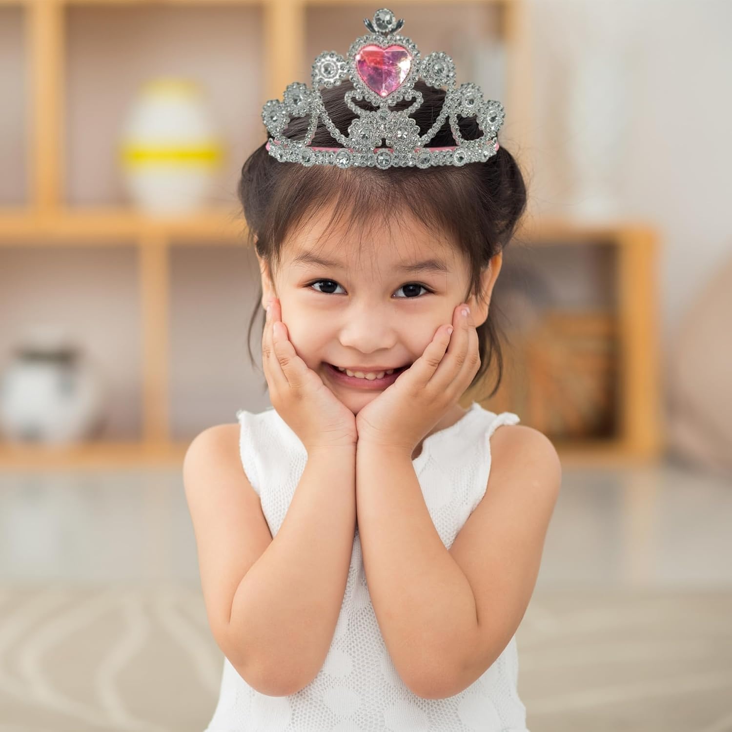 Hedstrom Shoes & Tiara Set – 4 Pairs of Shoes & 2 Tiaras with Storage Case, Ice Princess(Ice Princess) - view 2