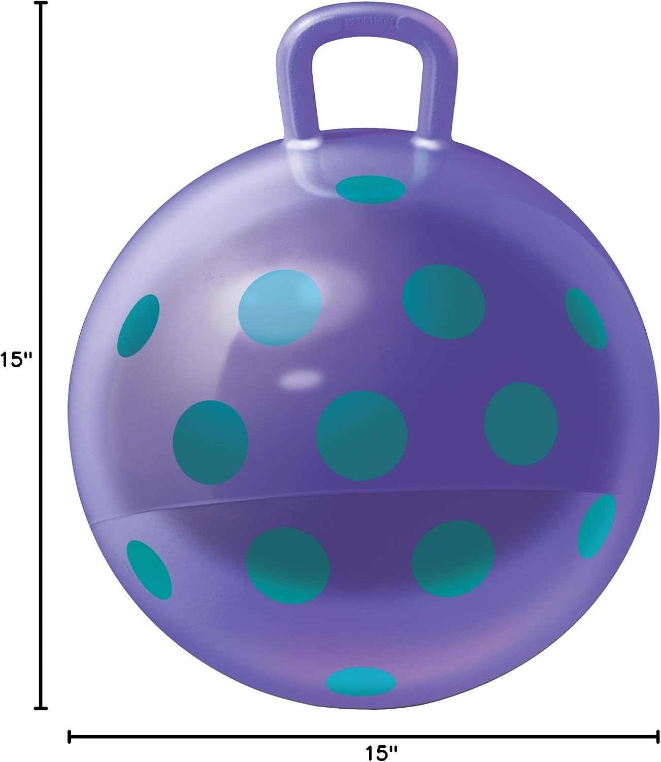 Hedstrom 15″ Metallic Purple Polka Dot Hopper (55-14602)(Purple) - view 8