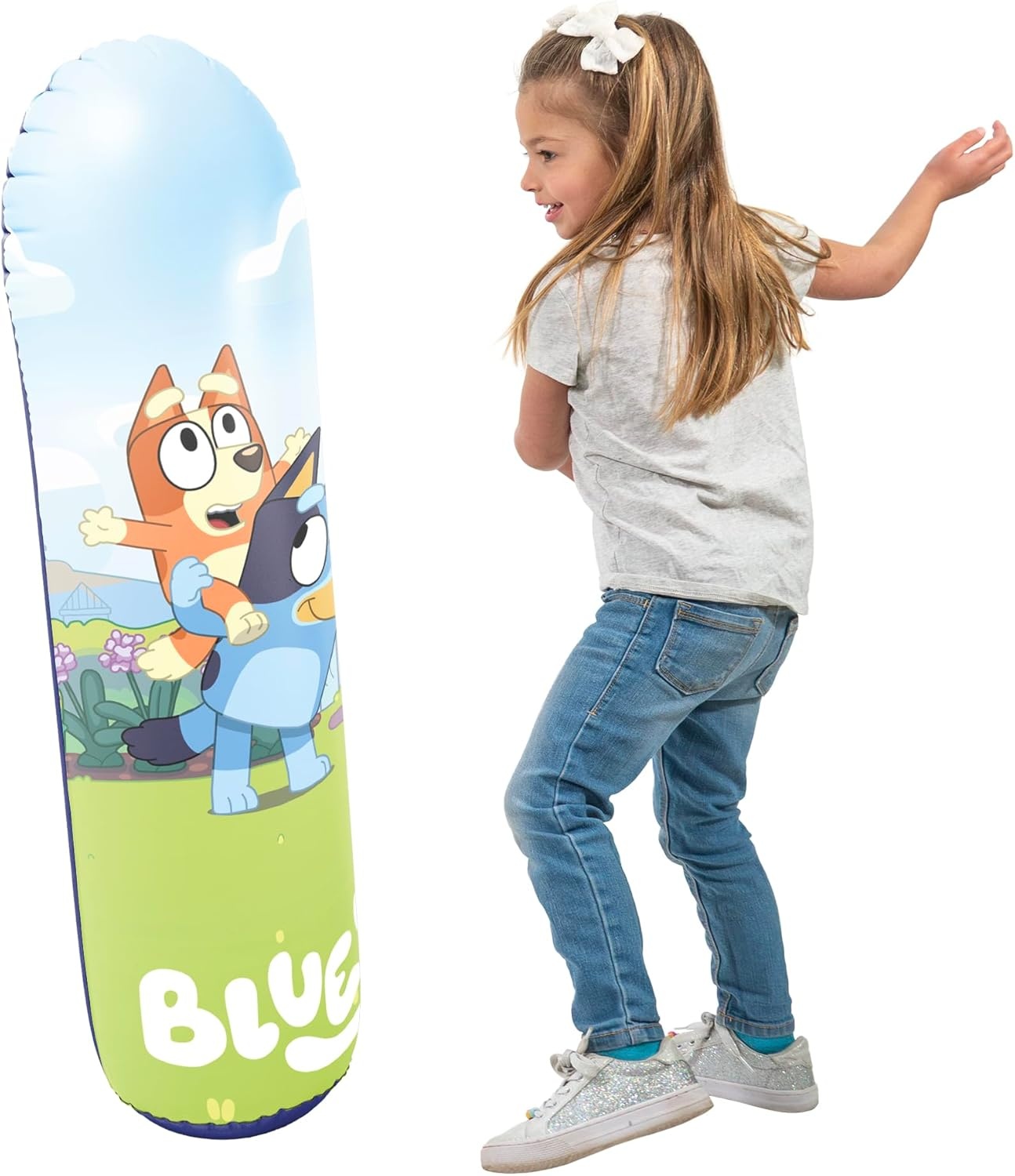 Bluey Bop Bag – Inflatable Punching Bag for Kids Ages 4 and Up, Inflates to 42 Inches