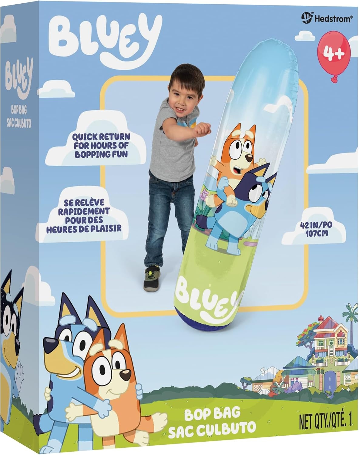 Bluey Bop Bag – Inflatable Punching Bag for Kids Ages 4 and Up, Inflates to 42 Inches - view 4