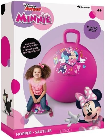 Hedstrom Hopper Ball, Jumping Ball for Kids, 15 Inch, Mickey Mouse(Minnie Mouse)