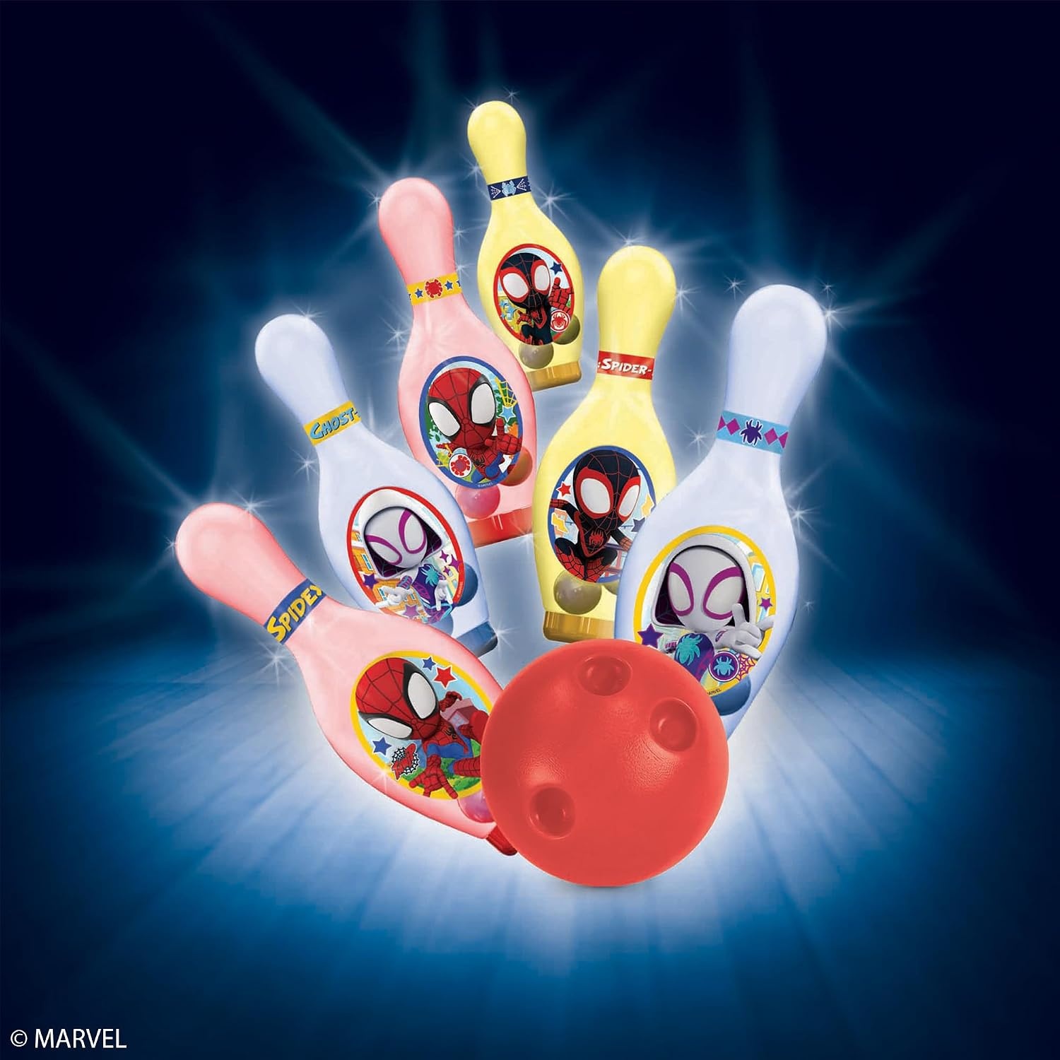 Hedstrom Light Up Bowling Set Game, Spidey & Friends(Spidey & Friends) - view 3
