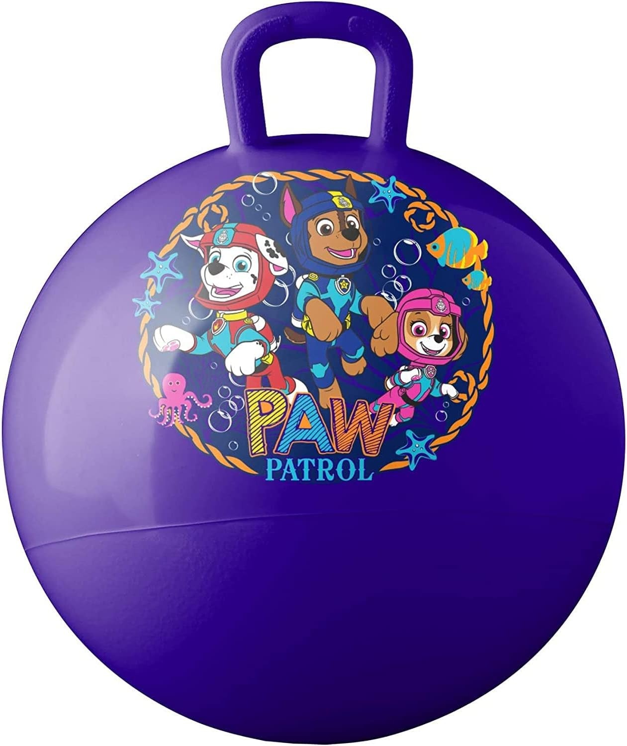 Hedstrom Trolls Hopper Ball, Hop Ball for Kids, 15 Inch, Trolls 2, Model:55-97201(Paw Patrol-purple)
