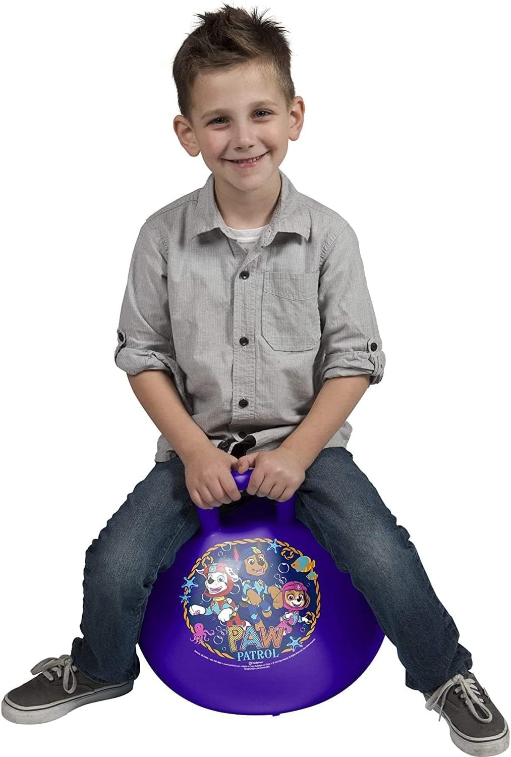 Hedstrom Trolls Hopper Ball, Hop Ball for Kids, 15 Inch, Trolls 2, Model:55-97201(Paw Patrol-purple) - view 2