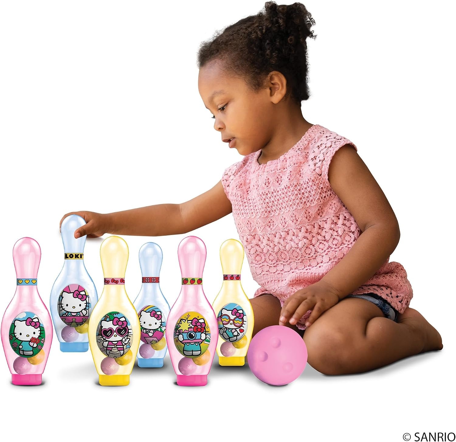 Hedstrom Light Up Bowling Set Game, Spidey & Friends(Hello Kitty)