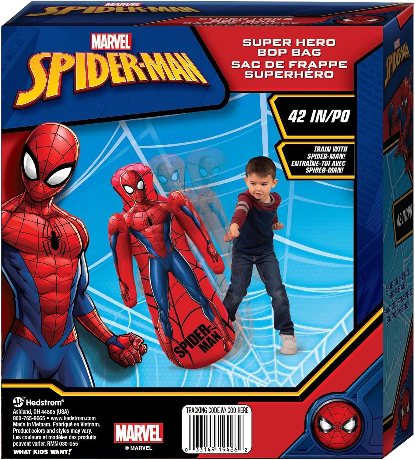 Marvel Spider-Man Shaped Bop Bag – Inflatable Punching Bag, Inflates to 42 Inches - view 2
