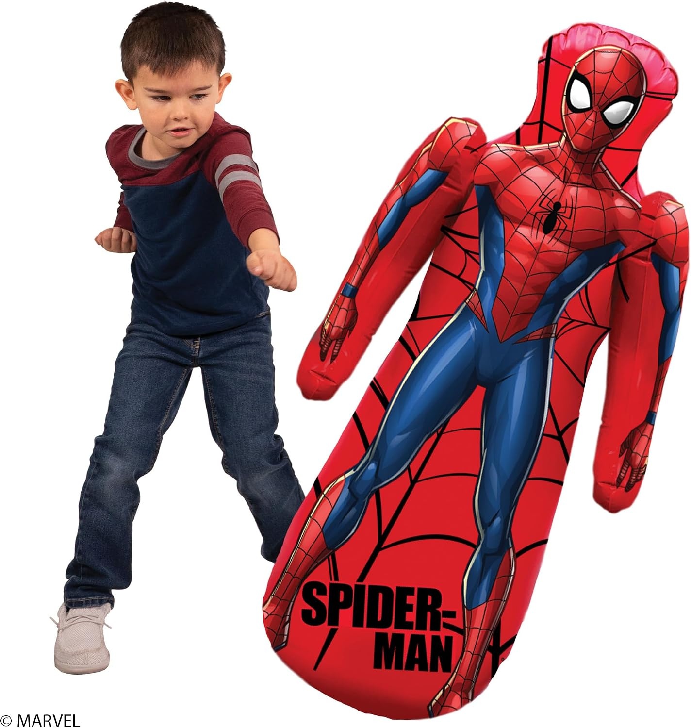 Marvel Spider-Man Shaped Bop Bag – Inflatable Punching Bag, Inflates to 42 Inches - view 3