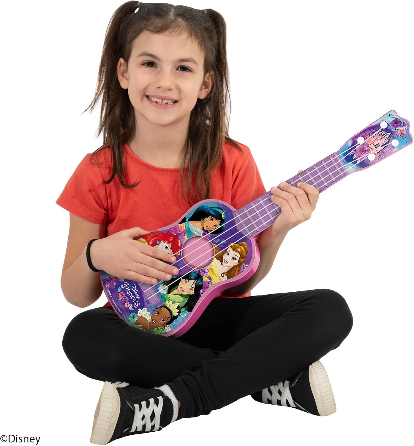 Hedstrom 21.5″ Large Toy Guitar with Adjustable Tuning Pegs, for Kids Age 3+ Years Old, Minnie Mouse(Disney Princess) - view 3
