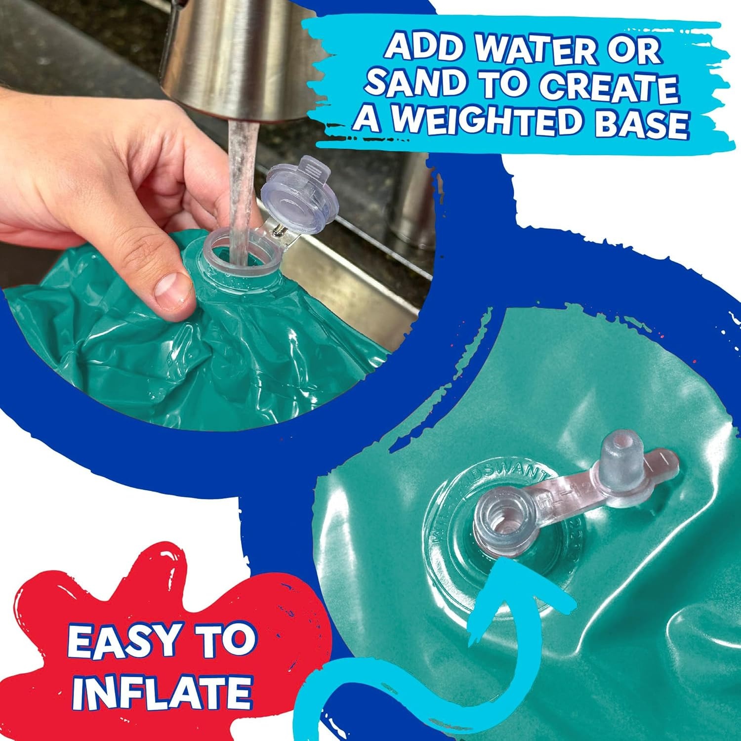 Disney Stitch Bop Bag – Inflatable Punching Bag, Inflates to 42 Inches - view 2