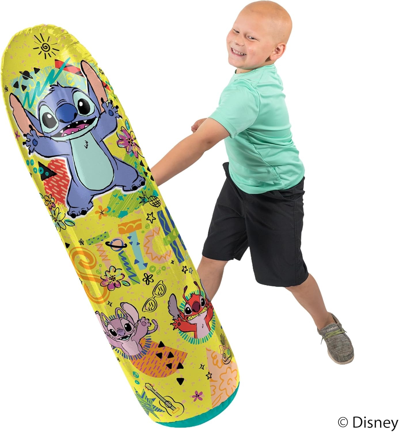 Disney Stitch Bop Bag – Inflatable Punching Bag, Inflates to 42 Inches - view 3