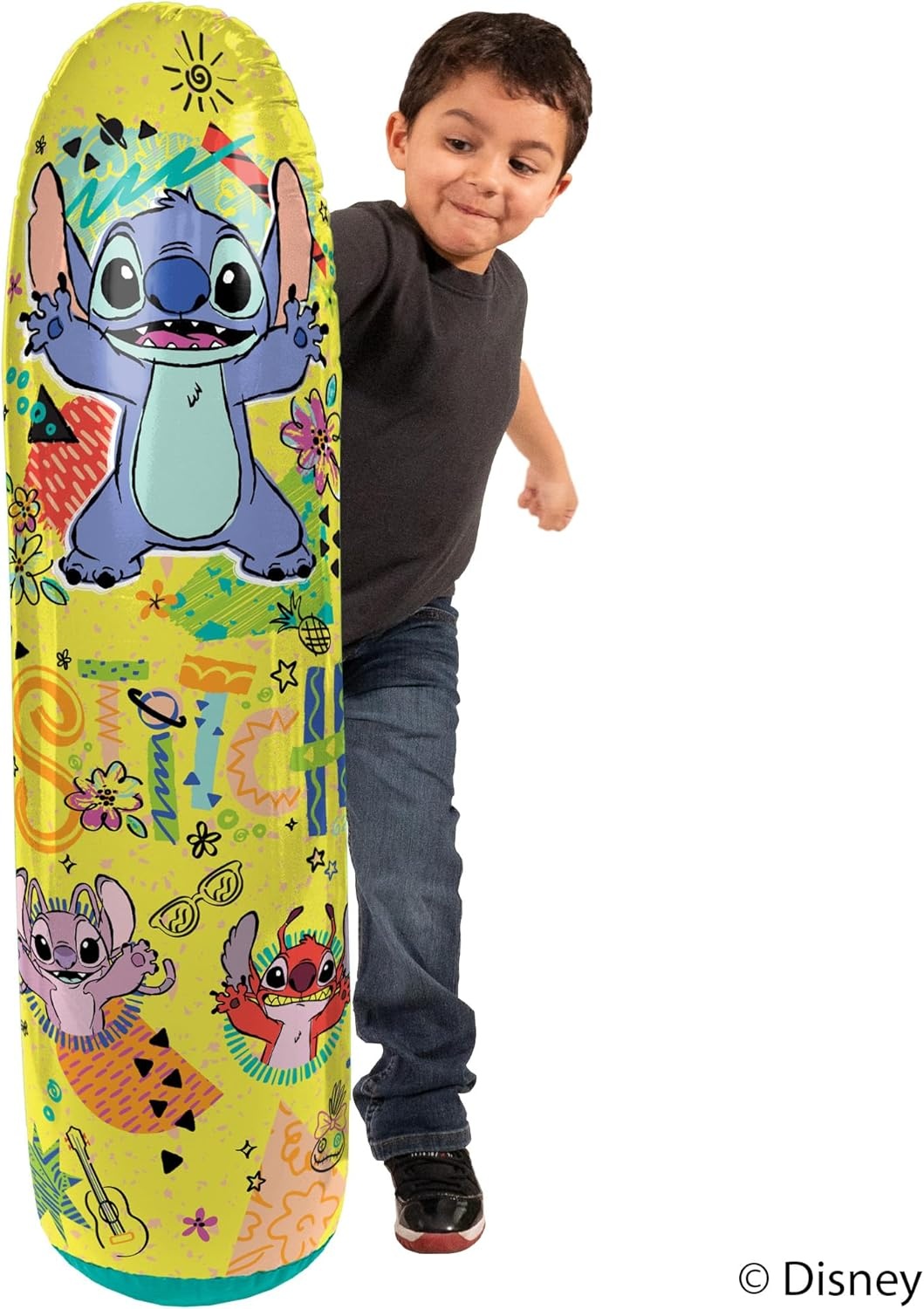 Disney Stitch Bop Bag – Inflatable Punching Bag, Inflates to 42 Inches - view 4