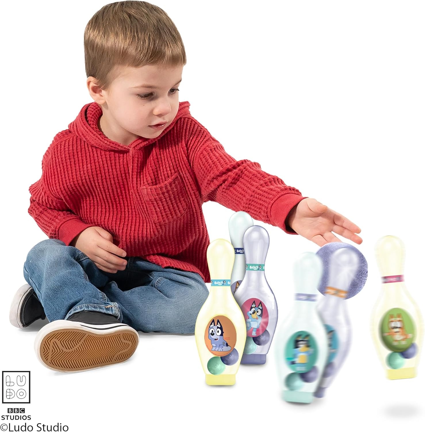 Hedstrom Light Up Bowling Set Game, Spidey & Friends(Bluey)