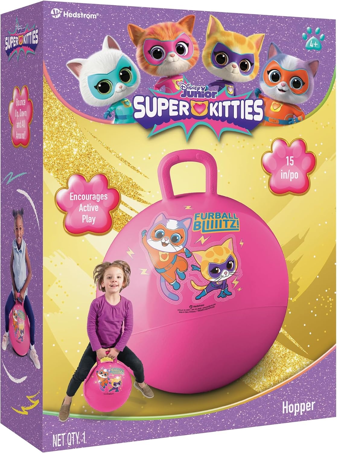 Hedstrom Hopper Ball, Jumping Ball for Kids, 15 Inch, Mickey Mouse(Superkitties)