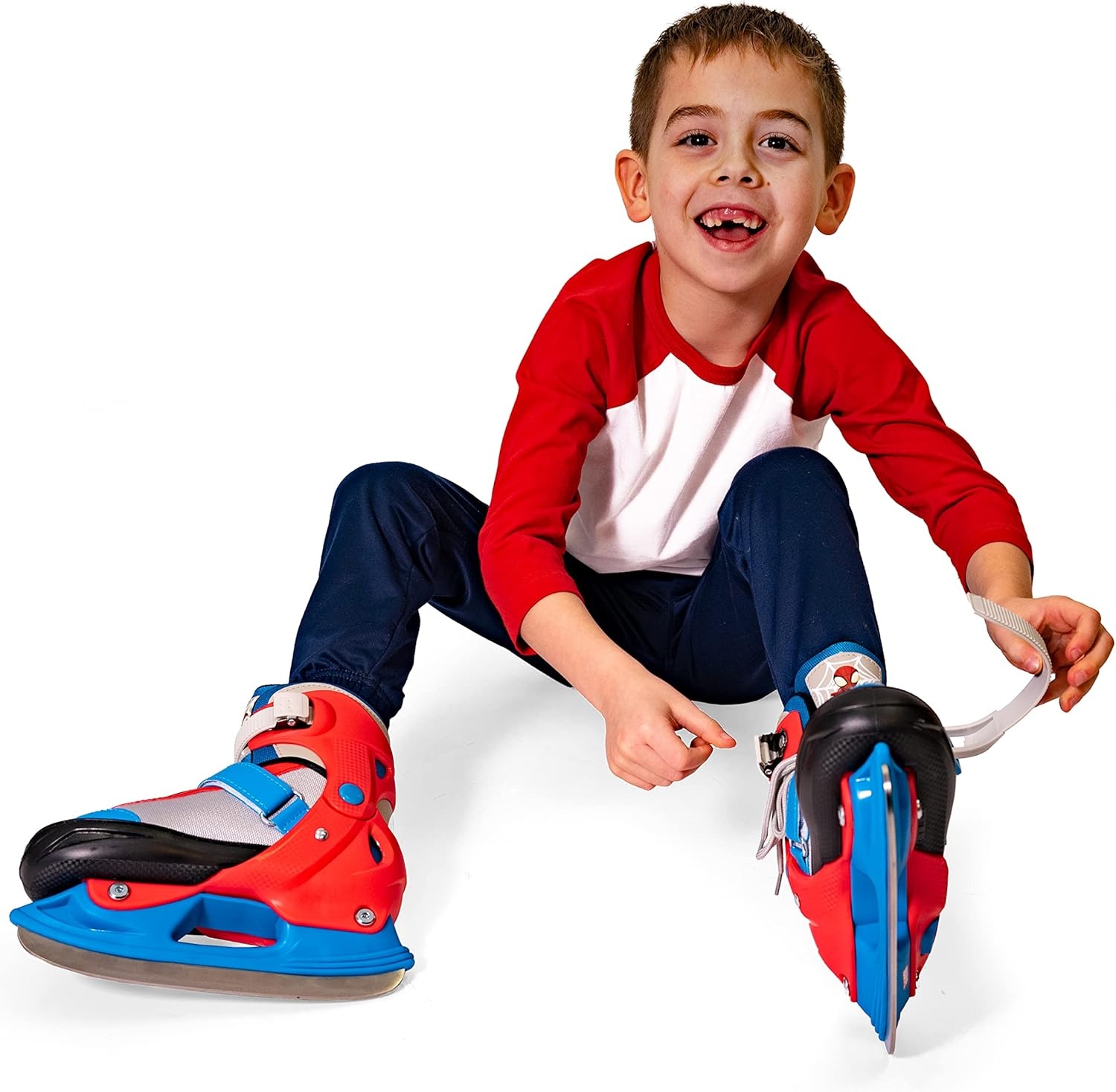 Spidey and Amazing Friends Switcher Skate Youth 8-11 – Converts from Ice Skate to Inline Skate with Soft Boot, Durable Steel Blade, ABEC 5 Bearings, PVC 64mm Wheels - view 2
