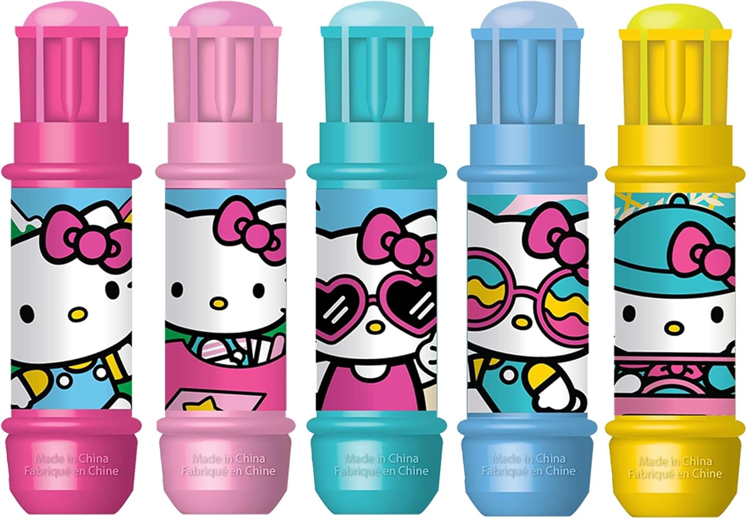 Jumbo Chalk Set – 5 Jumbo Chalk Sticks & 5 Holders – Minnie Mouse(Hello Kitty)