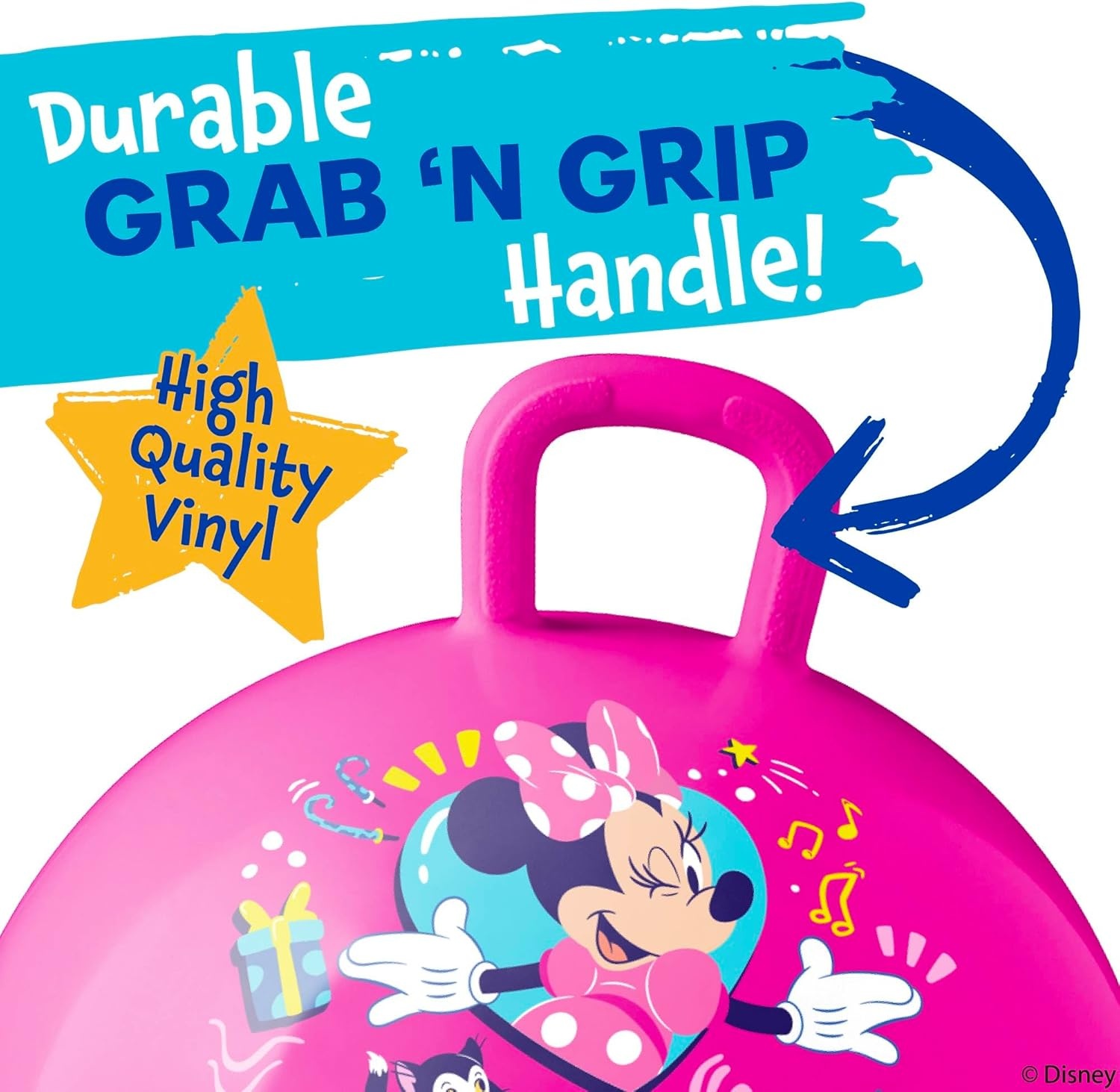 Hedstrom Hopper Ball, Jumping Ball for Kids, 15 Inch, Bluey(Minnie Mouse) - view 4