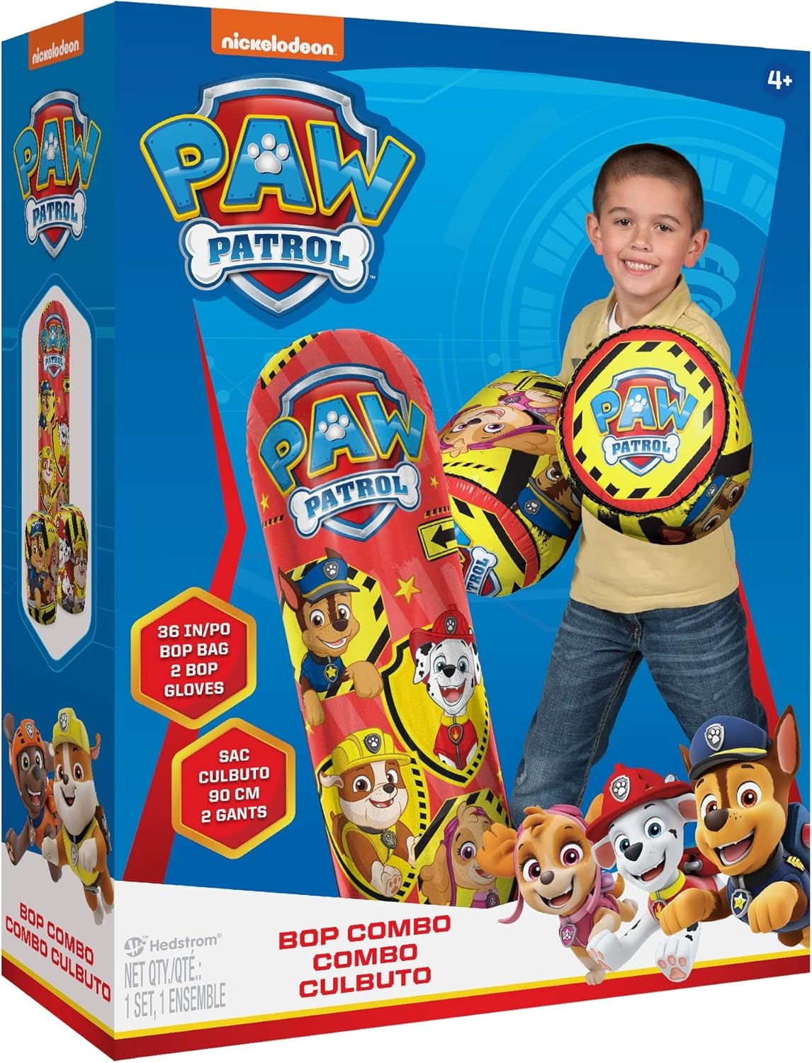 Hedstrom Marvel Avengers Bop Bag Inflatable Punching Bag, 36 Inch, (56-9106)(Paw Patrol Style 2)