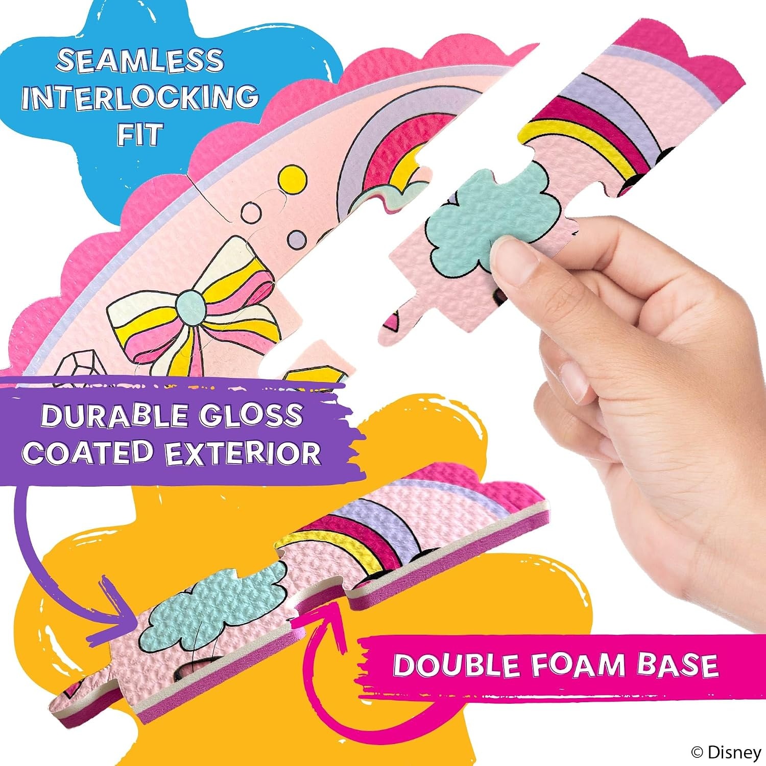 Minnie Mouse Foam Puzzle Floor Mat – 25 Pieces - view 2
