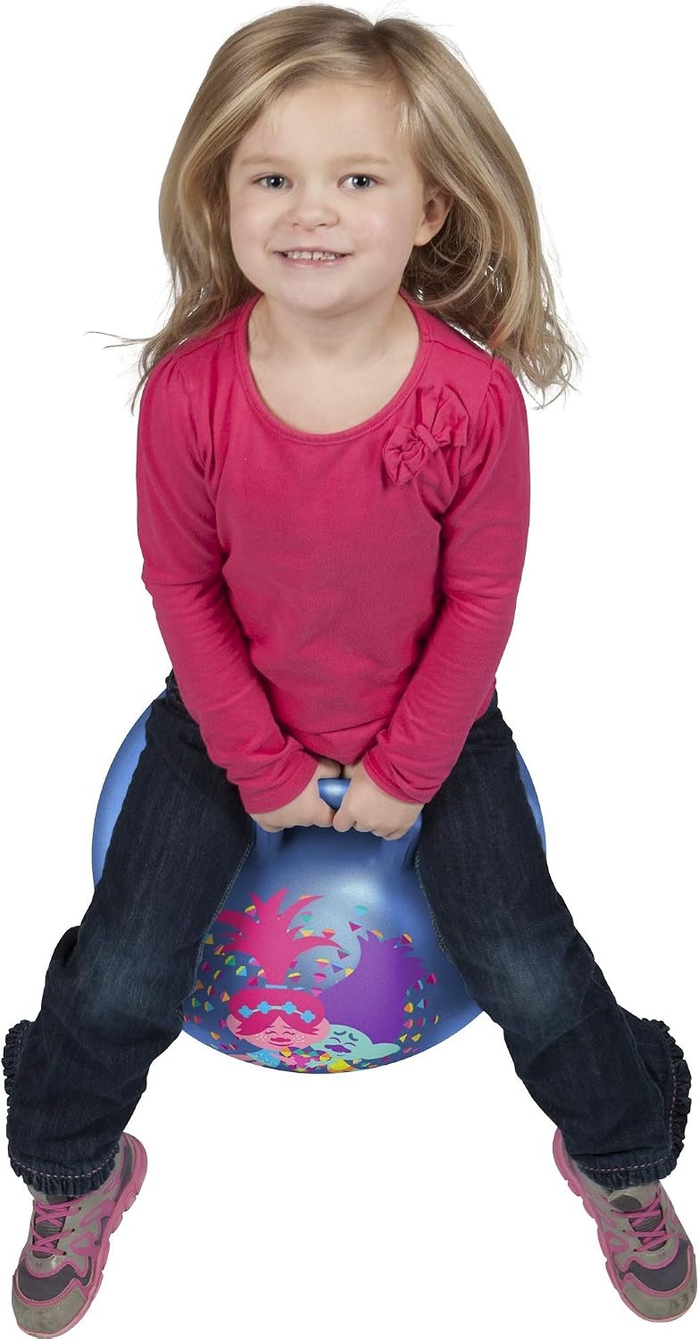 Hedstrom Trolls Hopper Ball, Hop Ball for Kids, 15 Inch, Trolls 2, Model:55-97201(Trolls 2)