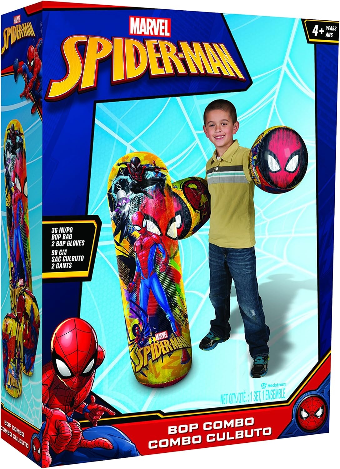 Hedstrom Marvel Avengers Bop Bag Inflatable Punching Bag, 36 Inch, (56-9106)(Spiderman Style 1) - view 4