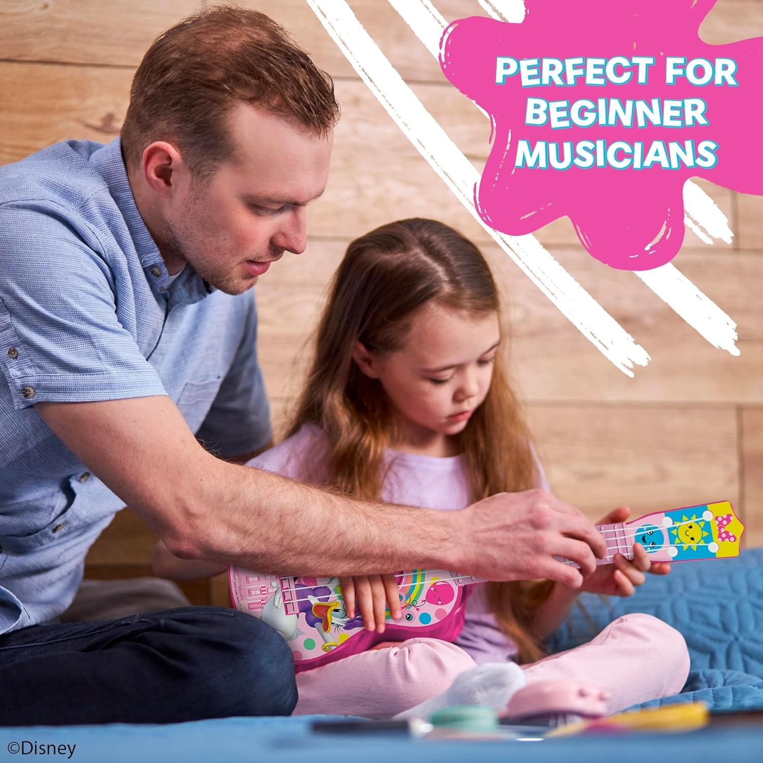 Hedstrom 21.5″ Large Toy Guitar with Adjustable Tuning Pegs, for Kids Age 3+ Years Old, Minnie Mouse(Minnie Mouse) - view 2