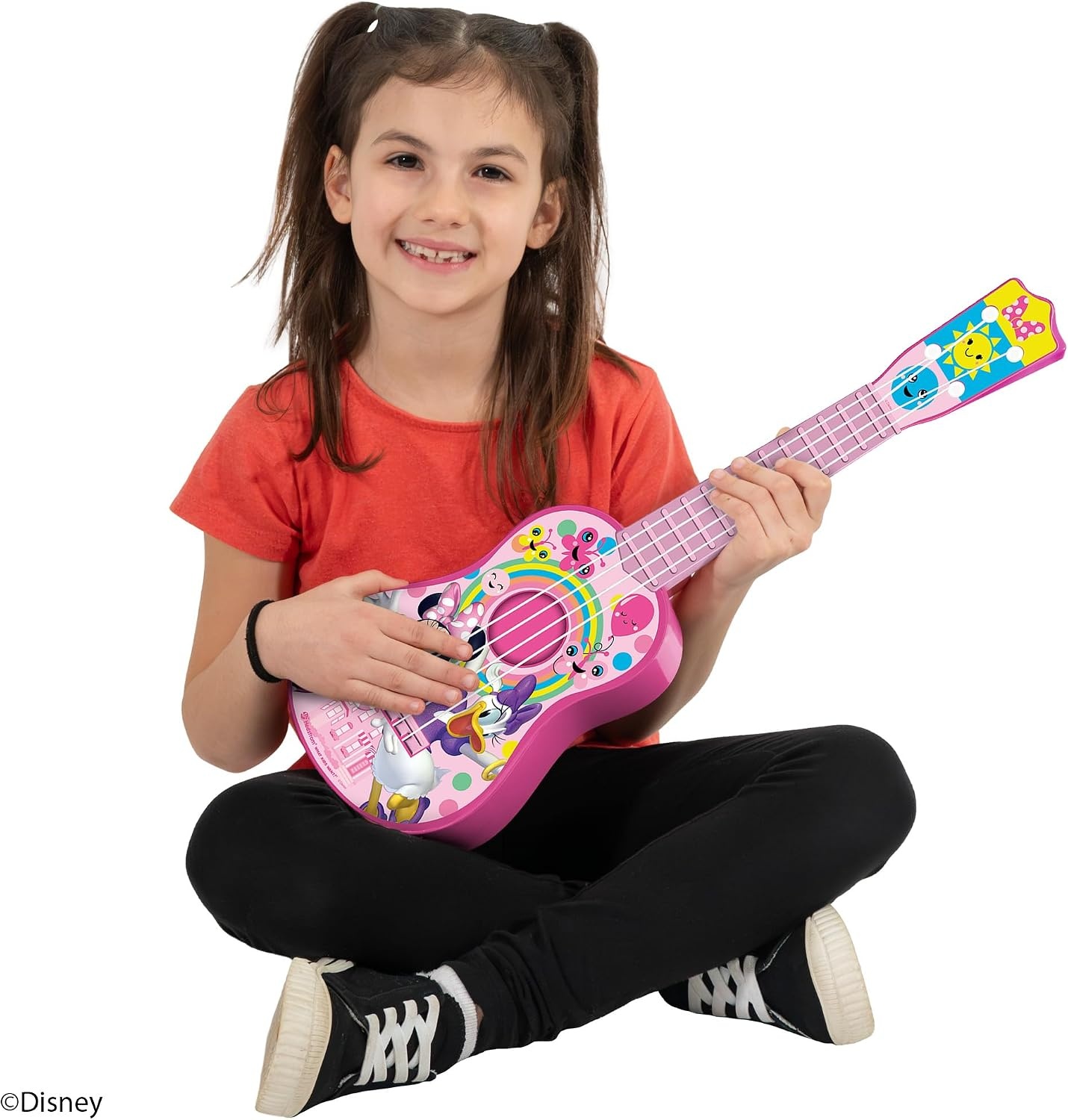 Hedstrom 21.5″ Large Toy Guitar with Adjustable Tuning Pegs, for Kids Age 3+ Years Old, Minnie Mouse(Minnie Mouse) - view 4