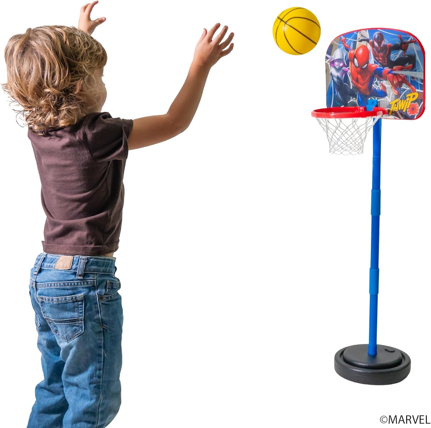 Marvel Spider-Man Adjustable Basketball Set