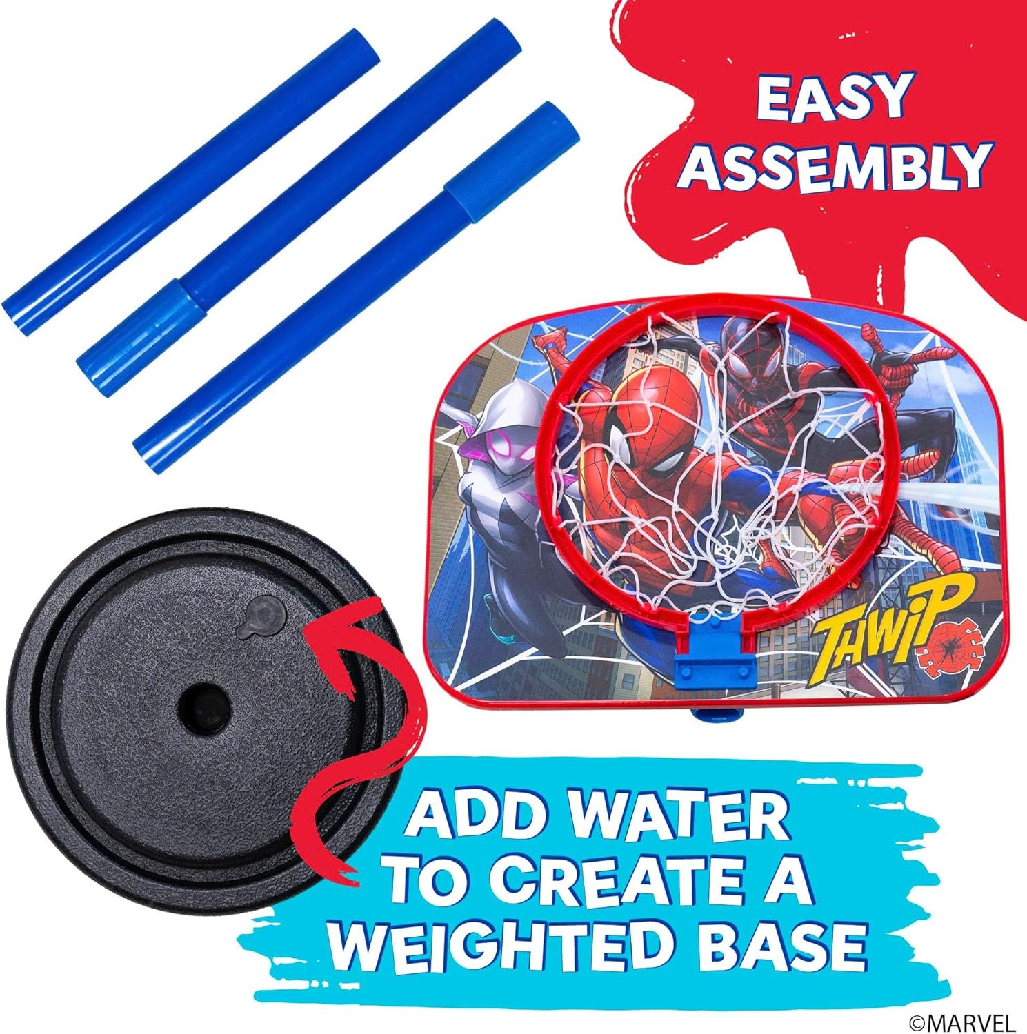 Marvel Spider-Man Adjustable Basketball Set - view 2