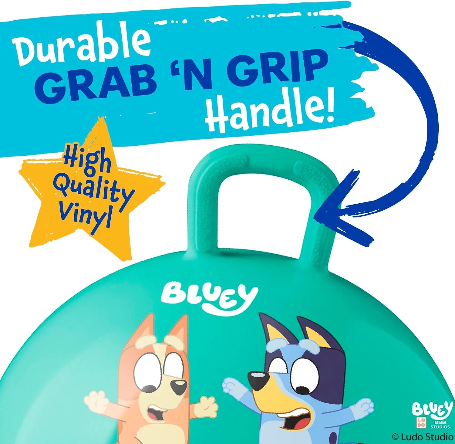Hedstrom Hopper Ball, Jumping Ball for Kids, 15 Inch, Mickey Mouse(Bluey) - view 4