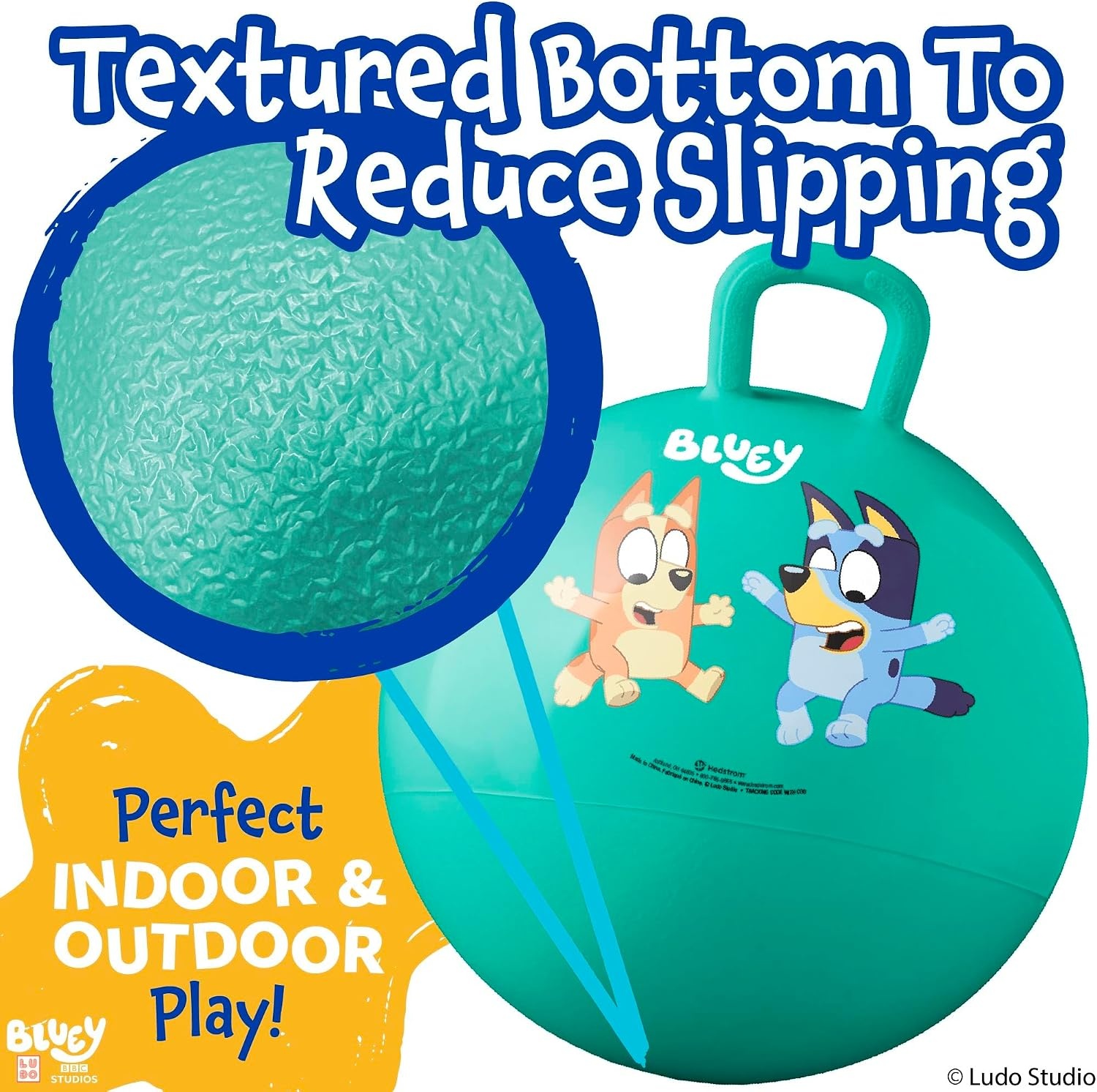 Hedstrom Hopper Ball, Jumping Ball for Kids, 15 Inch, Mickey Mouse(Bluey) - view 5