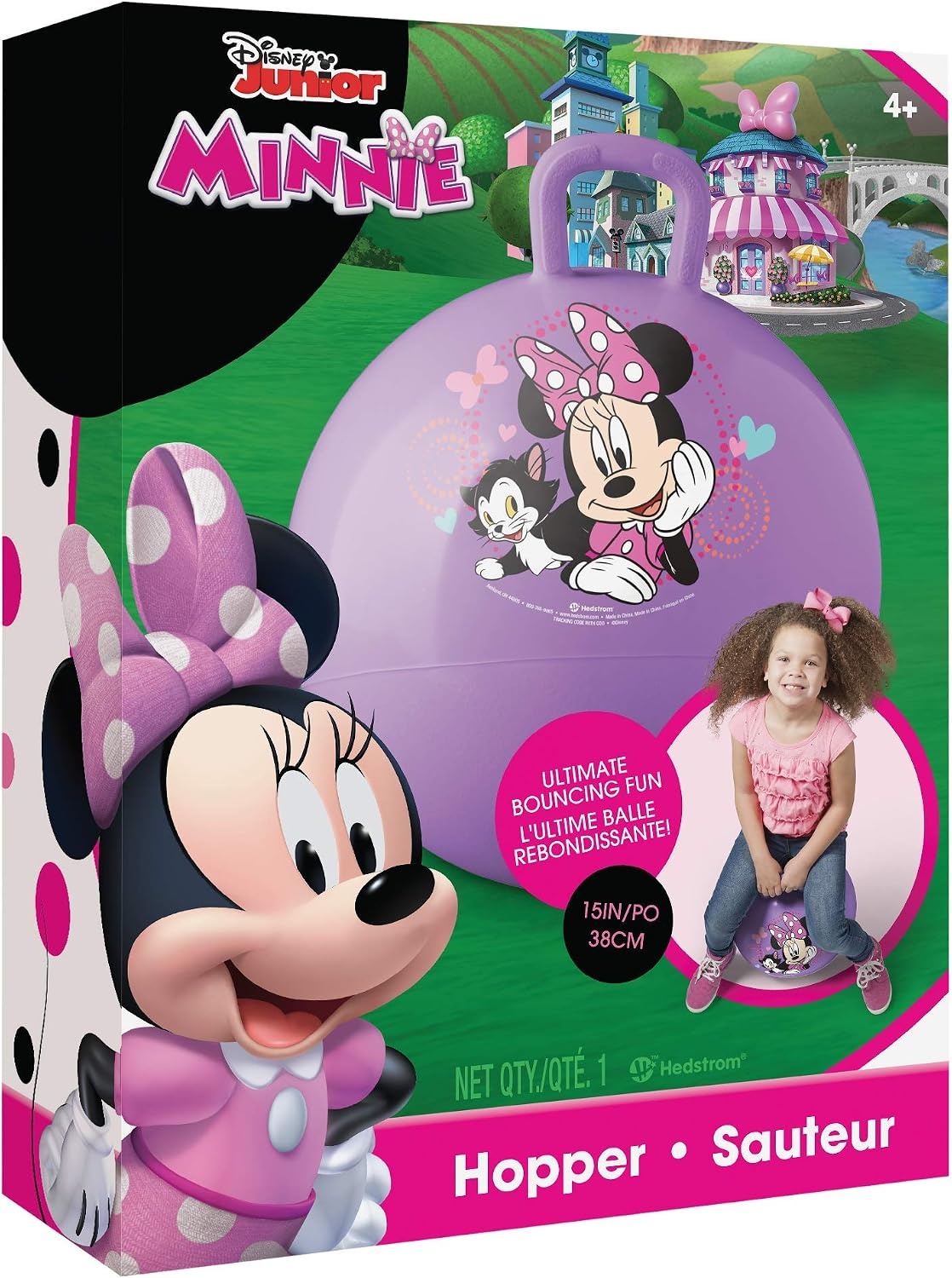 Hedstrom Trolls Hopper Ball, Hop Ball for Kids, 15 Inch, Trolls 2, Model:55-97201(Minnie Mouse)
