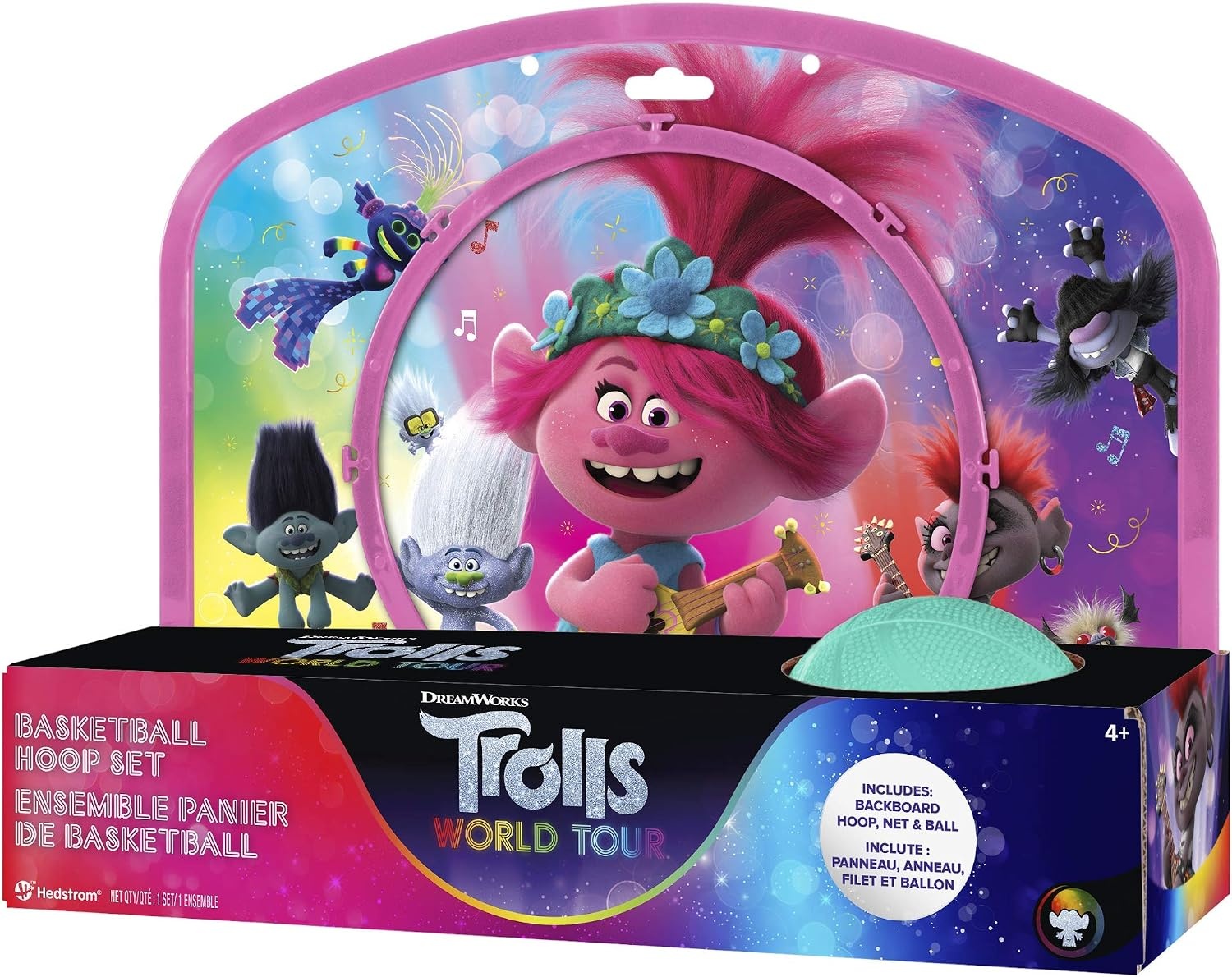 Hedstrom Over The Door Basketball Hoop Set, Trolls 2(Trolls 2) - view 2