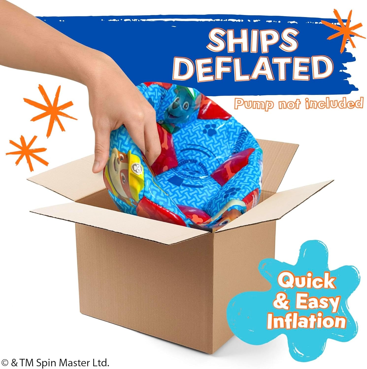 Soccer Ball 7 Inch for Kids 3+ Years Old, Ships Deflated, Bluey Jr(Paw Patrol Jr) - view 3